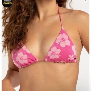 Pink Triangle Bikini Top